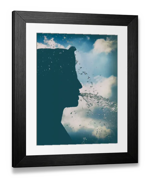 Framed Print : The Chatelet fountain Framed Print : The Chatelet fountain