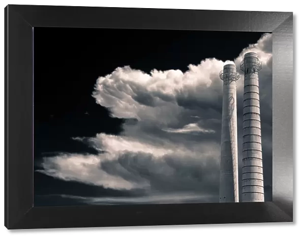 A factory of polluted clouds