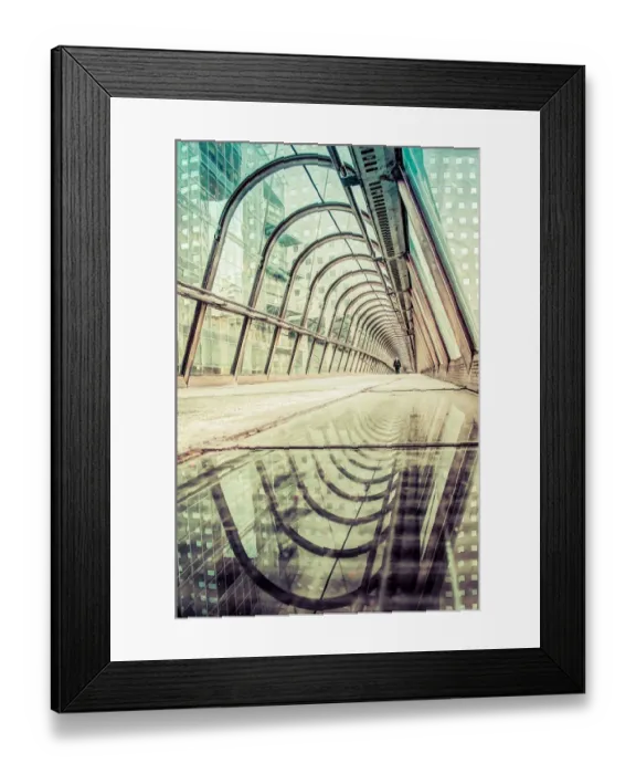 Framed Print : The Japan Bridge of La Defense Framed Print : The Japan Bridge of La Defense