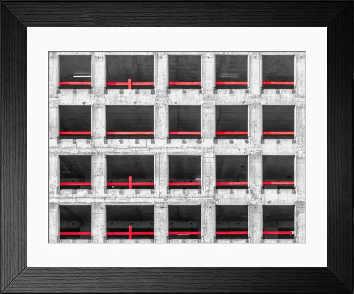 Framed Print : A building under construction Framed Print : A building under construction