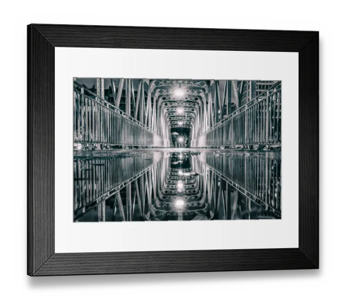 Framed Print : Reflection on the bridge of the port of Arsenal Framed Print : Reflection on the bridge of the port of Arsenal