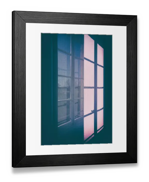 Framed Print : Shadows of a window projected on a blind, in Winter, in the city of Nice, France Framed Print : Shadows of a window projected on a blind, in Winter, in the city of Nice, France