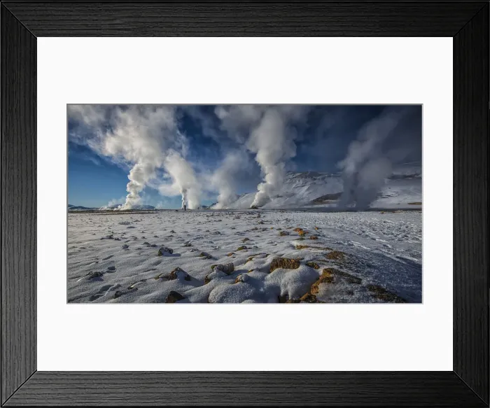 Framed Print : Krafla: Geothermal area Framed Print : Krafla: Geothermal area