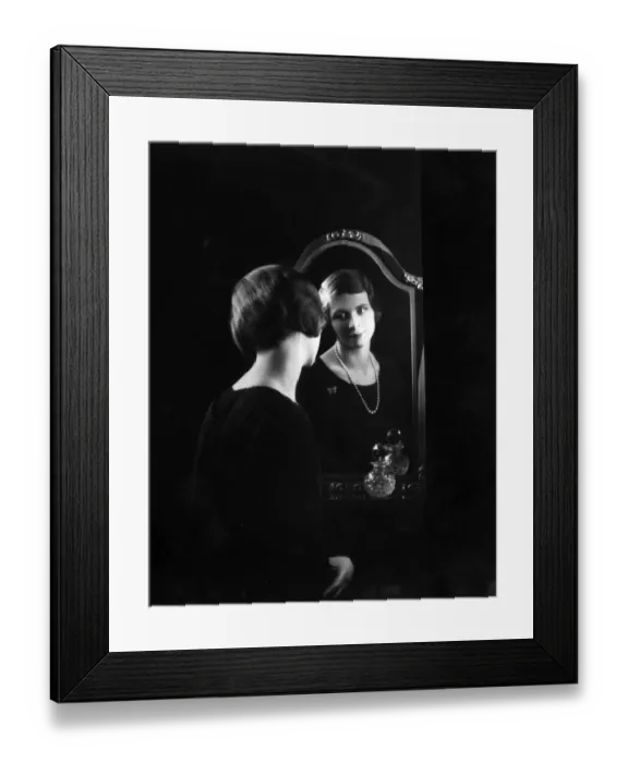 Framed Print : Looking At Reflection