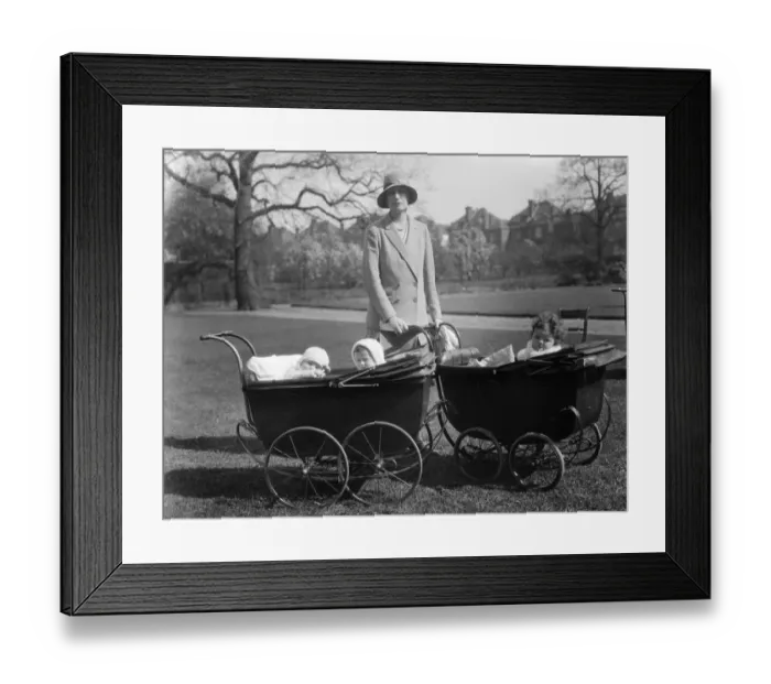 Framed Print : Babies In Prams Framed Print : Babies In Prams