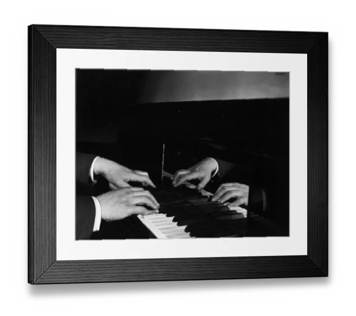 Framed Print : Pianists hands