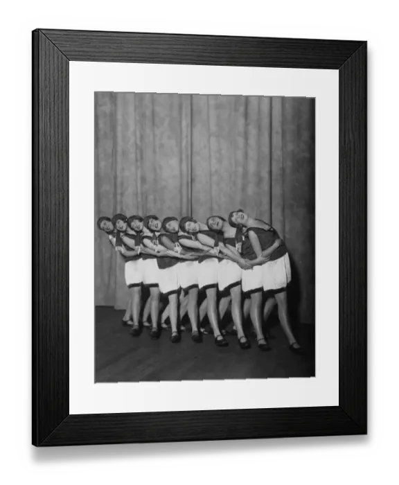Framed Print : Chorus Girls Line Framed Print : Chorus Girls Line