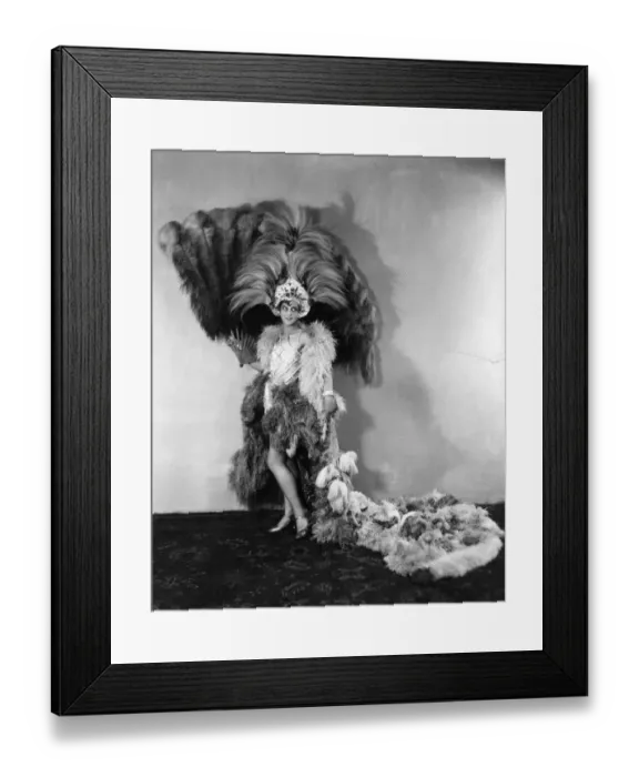 Framed Print : Feather Fan
