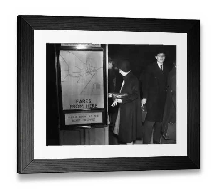 Framed Print : London Tube