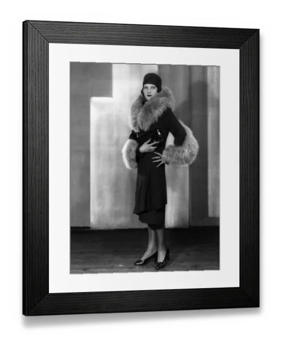 Framed Print : Fur Lined Coat Framed Print : Fur Lined Coat