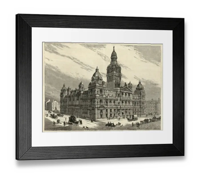Framed Print : Victorian architecture, Glasgow City Chambers or Municipal Buildings, George Square, Glasgow, Scotland, 19th Century Framed Print : Victorian architecture, Glasgow City Chambers or Municipal Buildings, George Square, Glasgow, Scotland, 19th Century