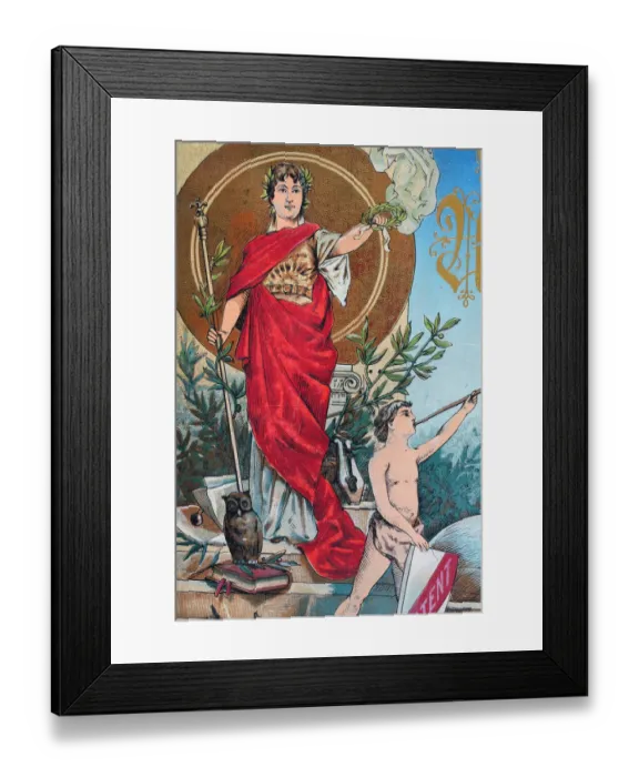 Framed Print : Athena, Ancient Greek goddess of knowledge, wisdom, crafts, civilization, and justice Framed Print : Athena, Ancient Greek goddess of knowledge, wisdom, crafts, civilization, and justice