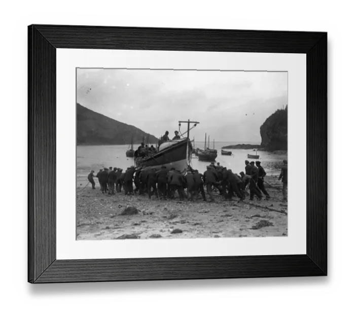 Framed Print : Lifeboat Launch Framed Print : Lifeboat Launch