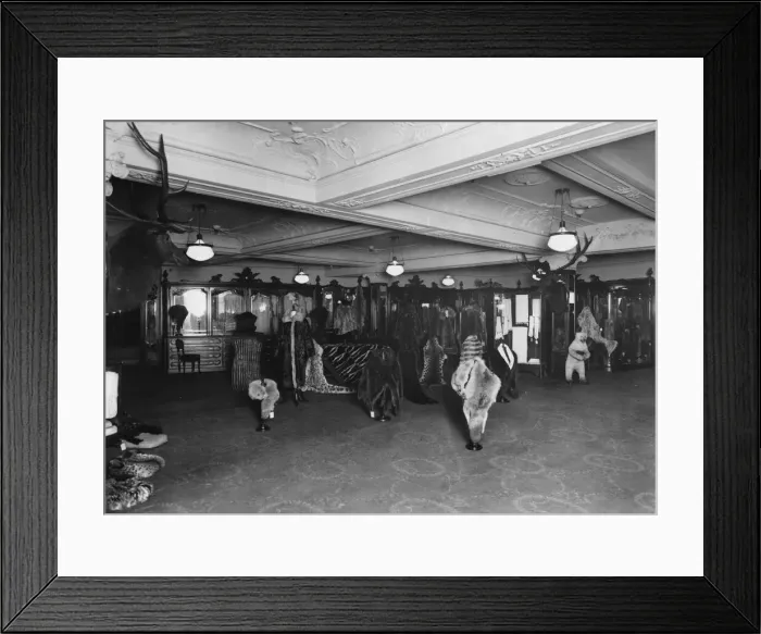 Framed Print : Harrods Furs