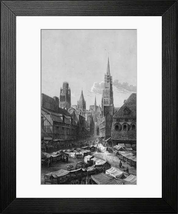 Framed Print : Rouen Market Framed Print : Rouen Market