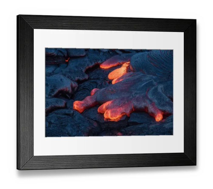 Framed Print : Molten Lava surface flow at Big Island Framed Print : Molten Lava surface flow at Big Island
