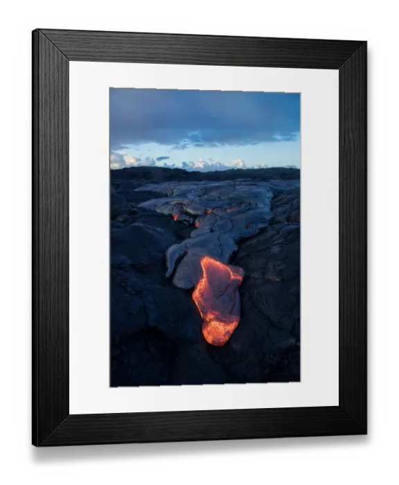 Framed Print : Molten Lava surface flow at Big Island Framed Print : Molten Lava surface flow at Big Island