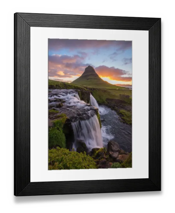 Framed Print : Waterfall at Kirkjufell Iceland Framed Print : Waterfall at Kirkjufell Iceland