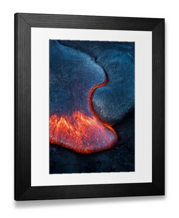 Framed Print : Lava flow front at Hawaii volcano Framed Print : Lava flow front at Hawaii volcano