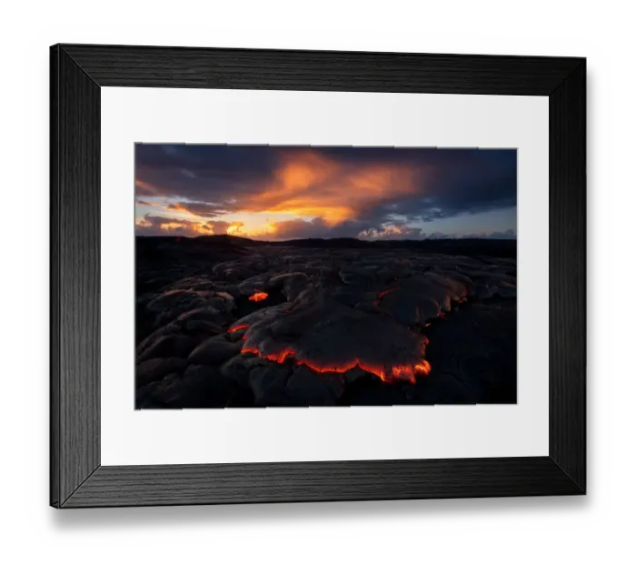 Framed Print : Lava Surface flow front at Big island Hawaii Framed Print : Lava Surface flow front at Big island Hawaii