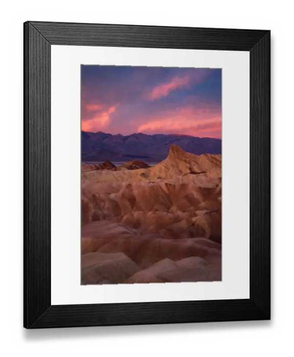 Framed Print : Sunrise at Zabriskie point, Death Valley National Park Framed Print : Sunrise at Zabriskie point, Death Valley National Park