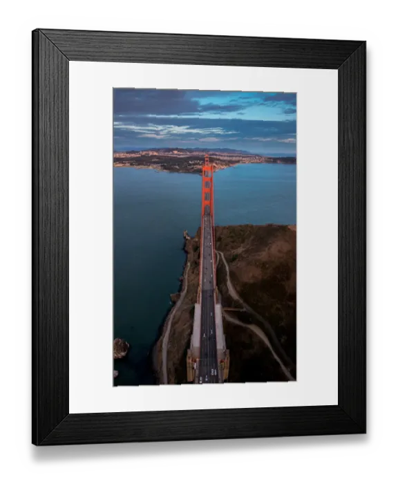 Framed Print : Golden Gate Bridge Aerial Framed Print : Golden Gate Bridge Aerial