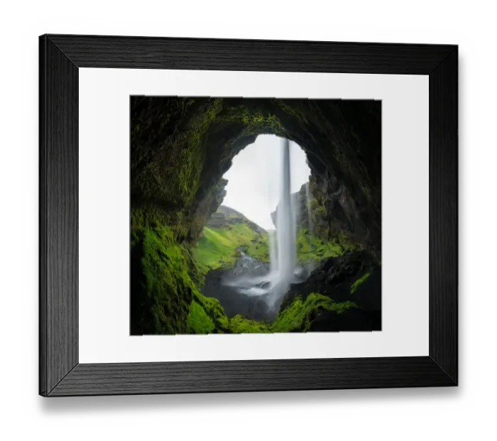 Framed Print : Back of Waterfall Framed Print : Back of Waterfall