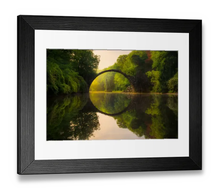 Framed Print : Rakotzbrucke Devils Bridge Framed Print : Rakotzbrucke Devils Bridge