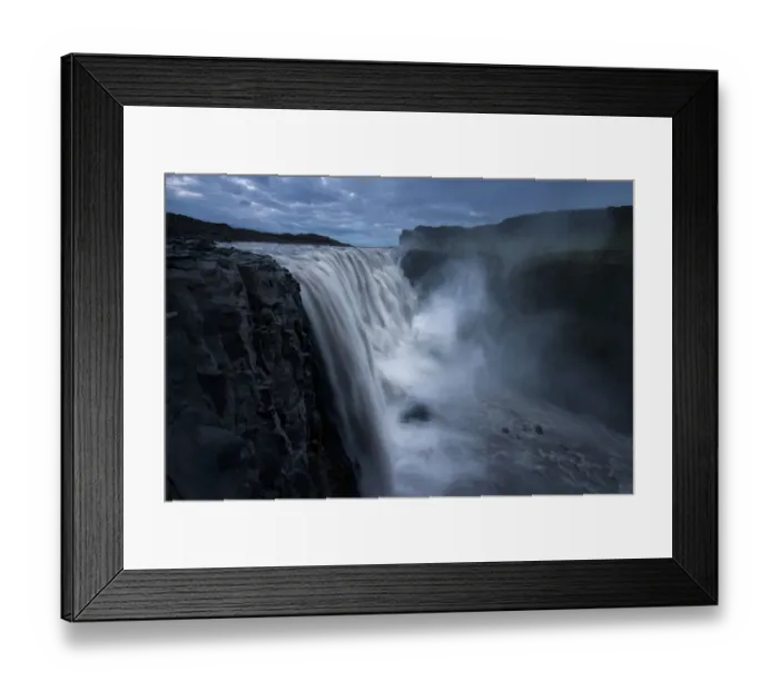 Framed Print : Dettifoss in Summer Iceland, the most powerful waterfall in europe
