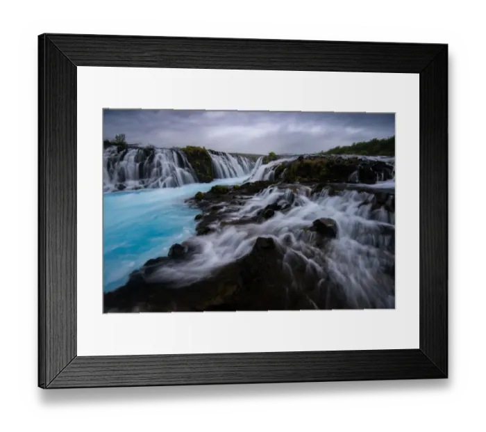 Framed Print : Bruarfoss Waterfall in Iceland Framed Print : Bruarfoss Waterfall in Iceland