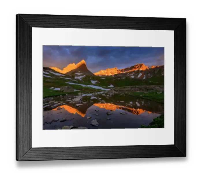 Framed Print : Ice Lake basin Framed Print : Ice Lake basin