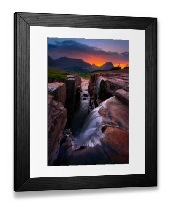 Framed Print : Triple Falls