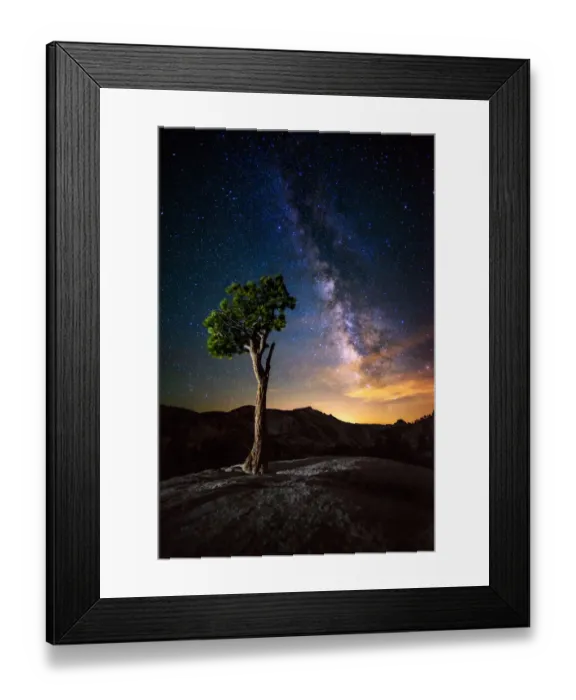 Framed Print : Milky Way. A lone tree with milky way from olmsted point Framed Print : Milky Way. A lone tree with milky way from olmsted point