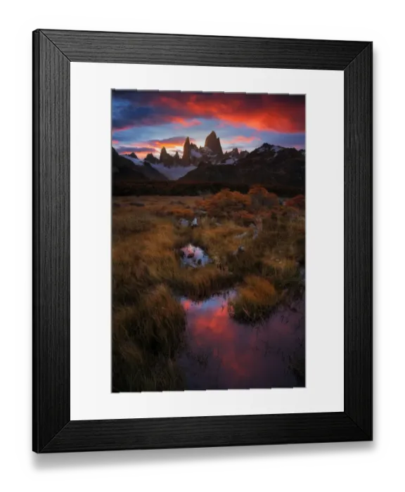 Framed Print : Patagonia sunset Framed Print : Patagonia sunset