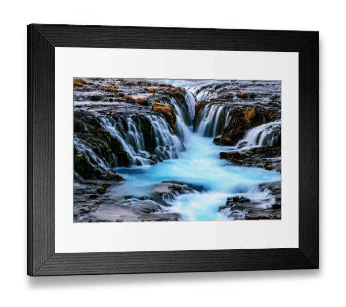 Framed Print : Blue waterfall Framed Print : Blue waterfall