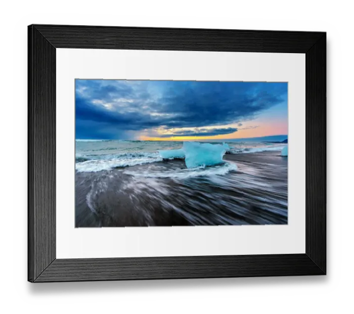 Framed Print : Ice on beach Framed Print : Ice on beach