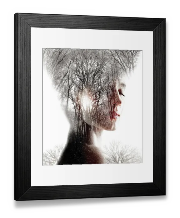 Framed Print : Forest Woman Framed Print : Forest Woman