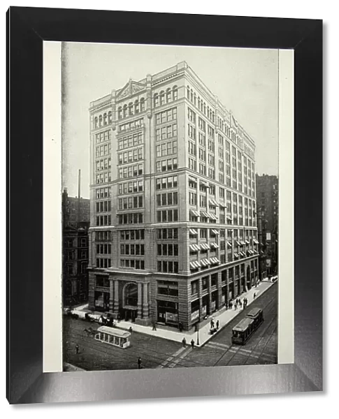 American Victorian architecture, Chamber of Commerce, corner La Salle and Washington Streets, Chicago, 19th Century