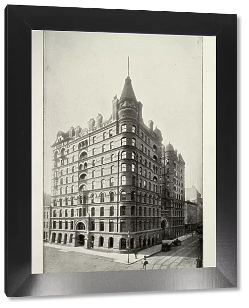 American Victorian architecture, The Pullman Building, Michigan Ave and Corner Adams Street, Chicago, 19th Century
