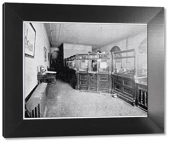 Antique photograph from Lawrence, Kansas, in 1898: Merchant national bank