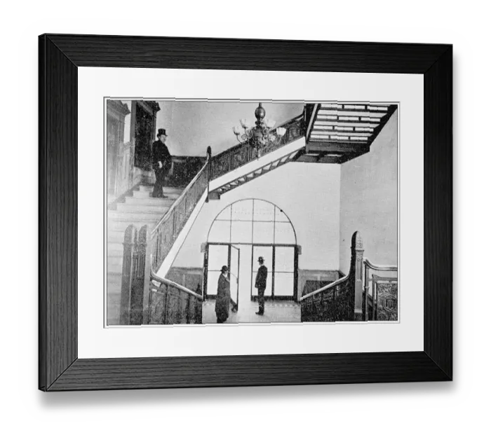 Framed Print : Antique photograph from Lawrence, Kansas, in 1898: Watkins National Bank Building Framed Print : Antique photograph from Lawrence, Kansas, in 1898: Watkins National Bank Building