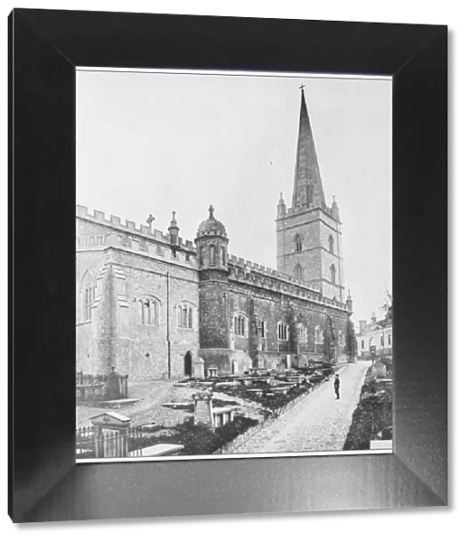 Antique photograph of Ireland: cathedral, Londonderry