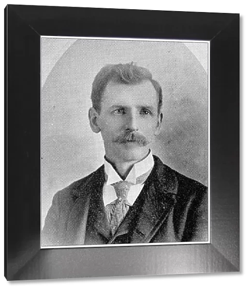 Antique photograph from Lawrence, Kansas, in 1898: John P Nace, Assistant Postmaster