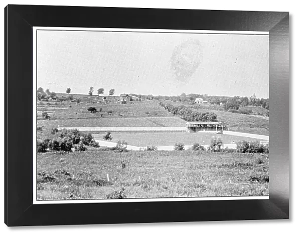 Antique photograph from Lawrence, Kansas, in 1898: University of Kansas, McCook Athletic Field