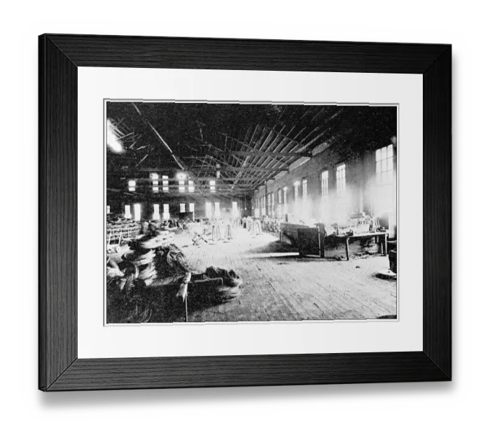 Framed Print : Antique photograph from Lawrence, Kansas, in 1898: Manufacturing industry, Drawing room