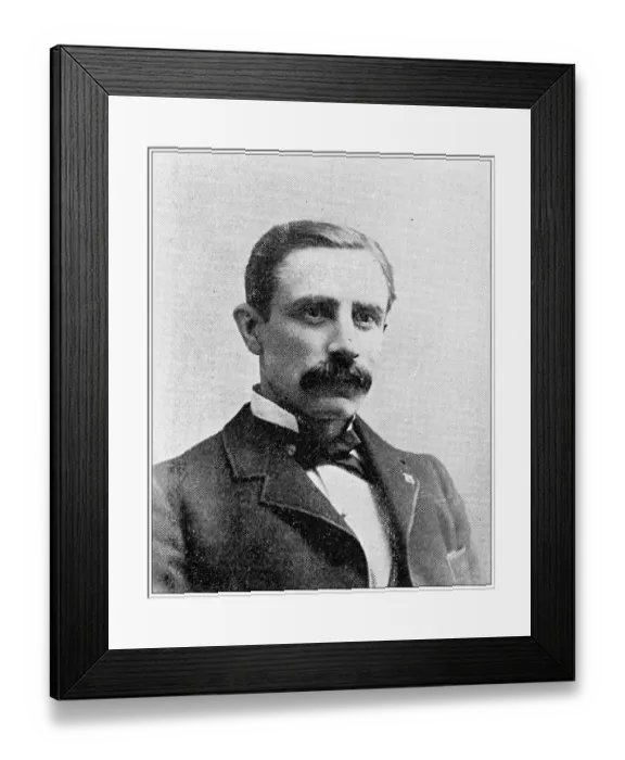 Framed Print : Antique photograph from Lawrence, Kansas, in 1898: A Monroe, Commercial Club