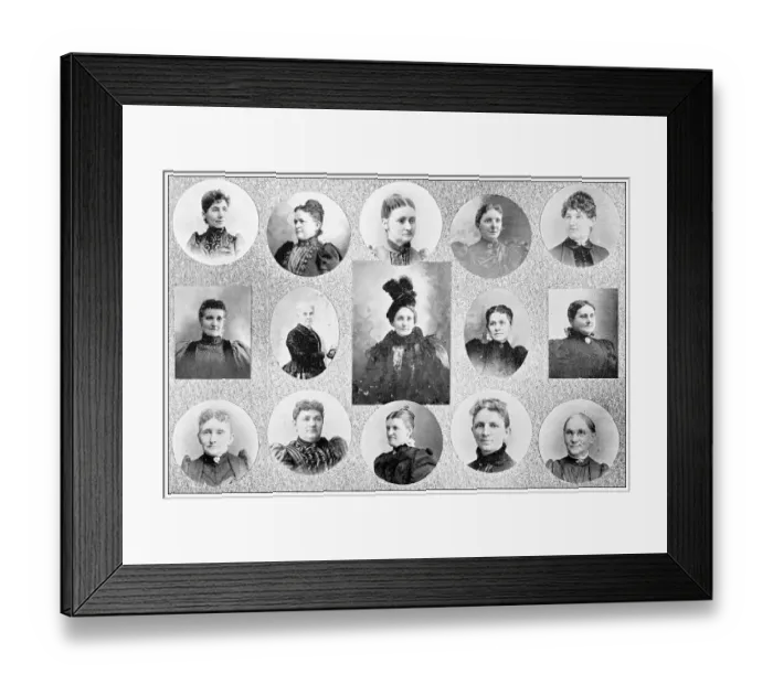 Framed Print : Antique photograph from Lawrence, Kansas, in 1898: Ingleside Club Framed Print : Antique photograph from Lawrence, Kansas, in 1898: Ingleside Club