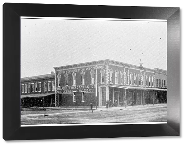 Antique photograph from Lawrence, Kansas, in 1898: YMCA