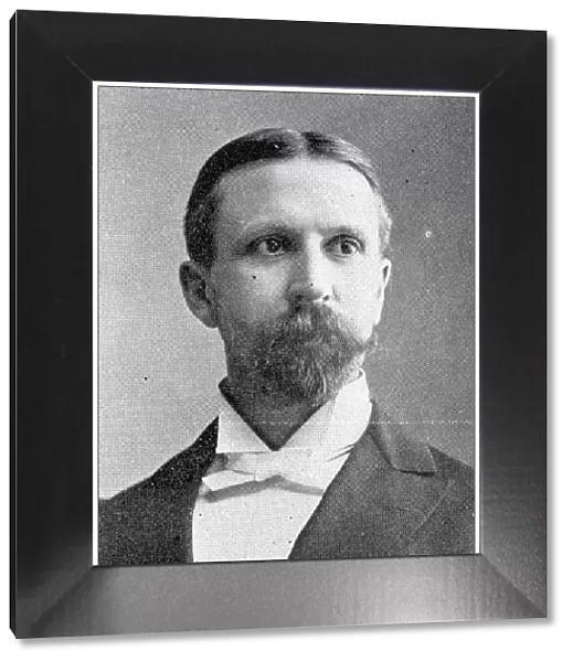Antique photograph from Lawrence, Kansas, in 1898: Rev Willis G Banker