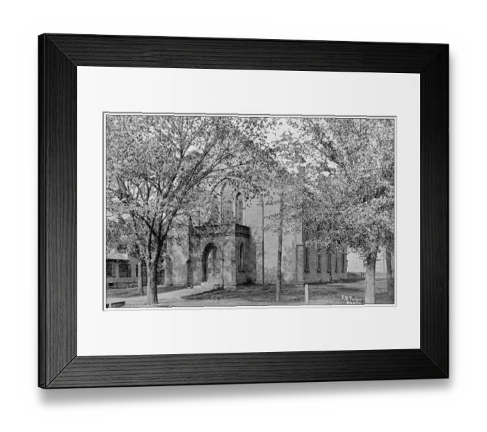 Framed Print : Antique photograph from Lawrence, Kansas, in 1898: First Presbyterian Church Framed Print : Antique photograph from Lawrence, Kansas, in 1898: First Presbyterian Church